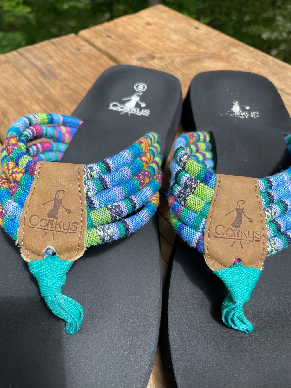 CORKYS ROPE FLIP-FLOPS sz 8 - Picture 3 of 9